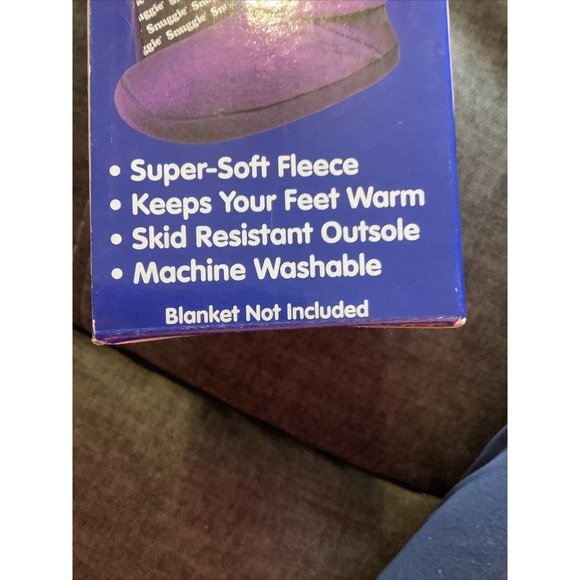 NEW Snuggie Slippers Girls Leopard Print Super Soft Fleece Size Small 11-12 NIB - Picture 3 of 3